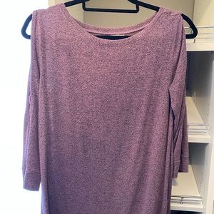 Purple Maurices open shoulder Sweater